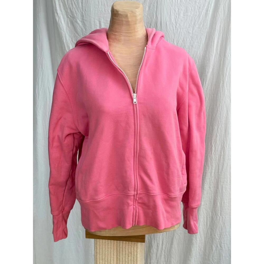 DKNY bright pink thick cotton hoodie